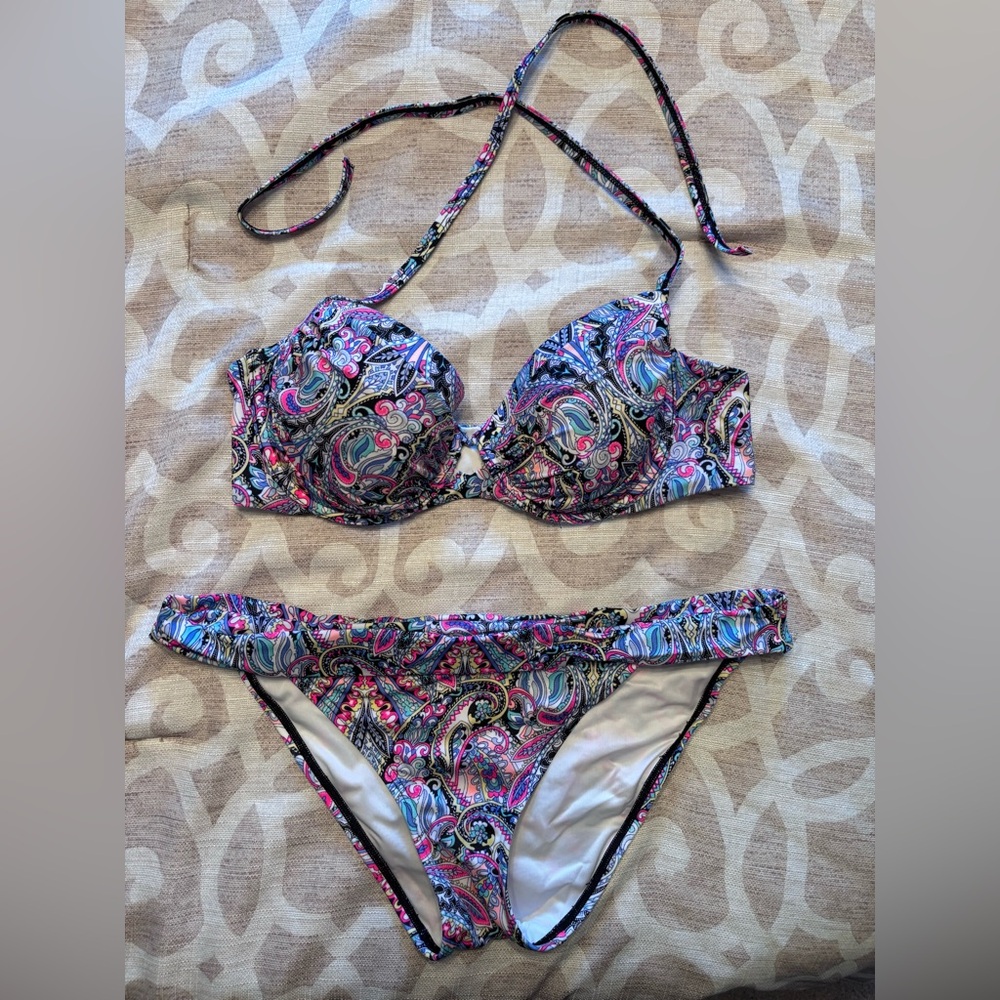 Victoria's Secret Multicolor Paisley Bikini